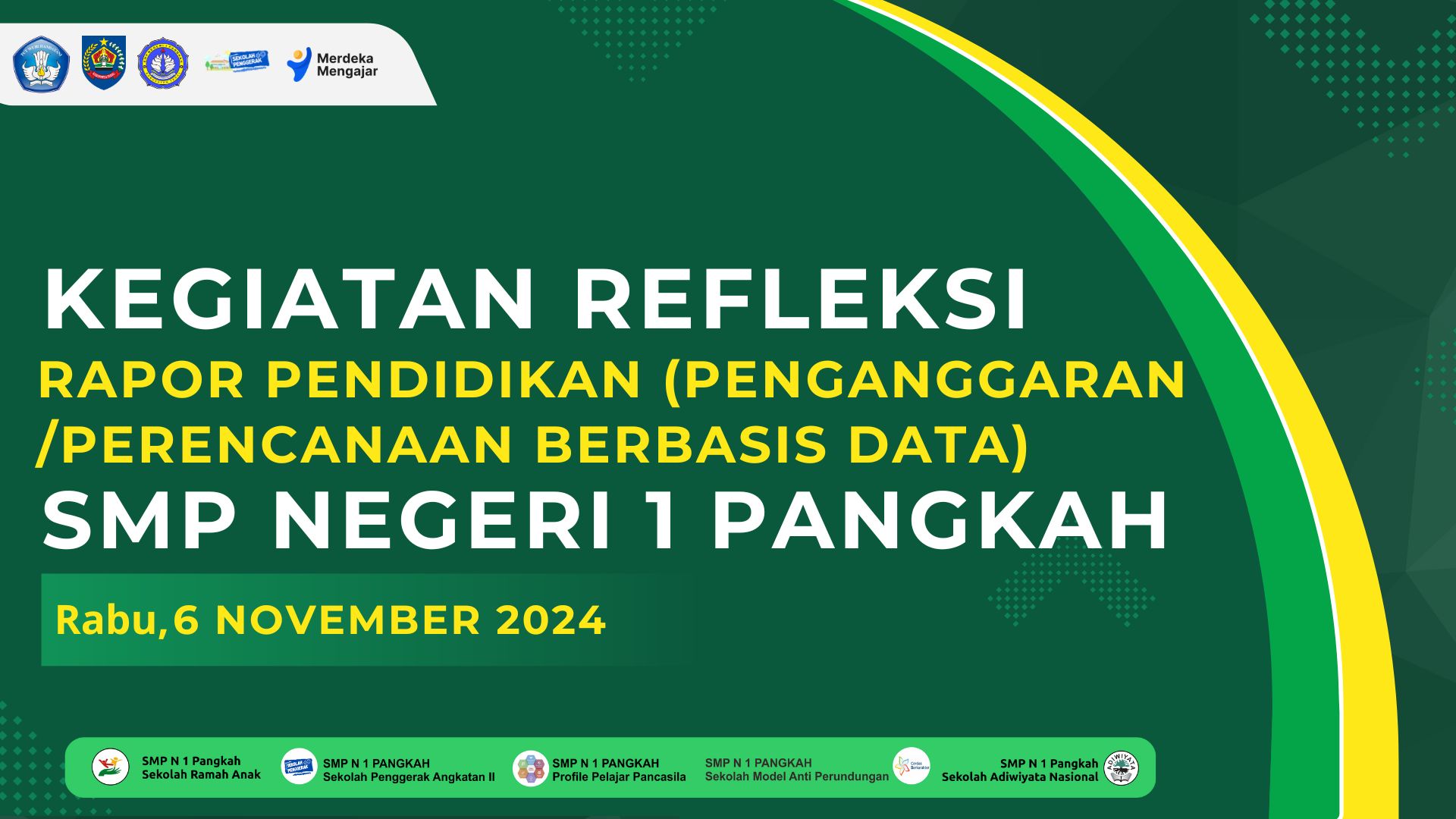 RAPAT KEGIATAN RAPOR PENDIDiKAN  (PENGANGGARAN PERENCANAAN BERBASIS DATA)